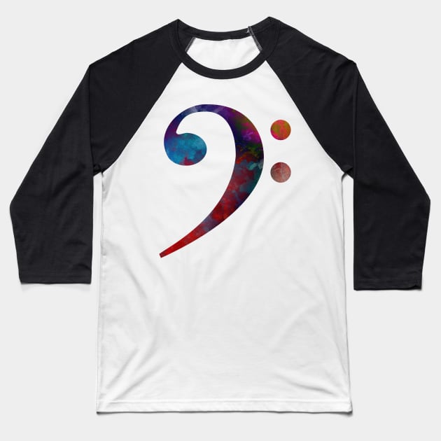 bass clef #bassclef Baseball T-Shirt by JBJart